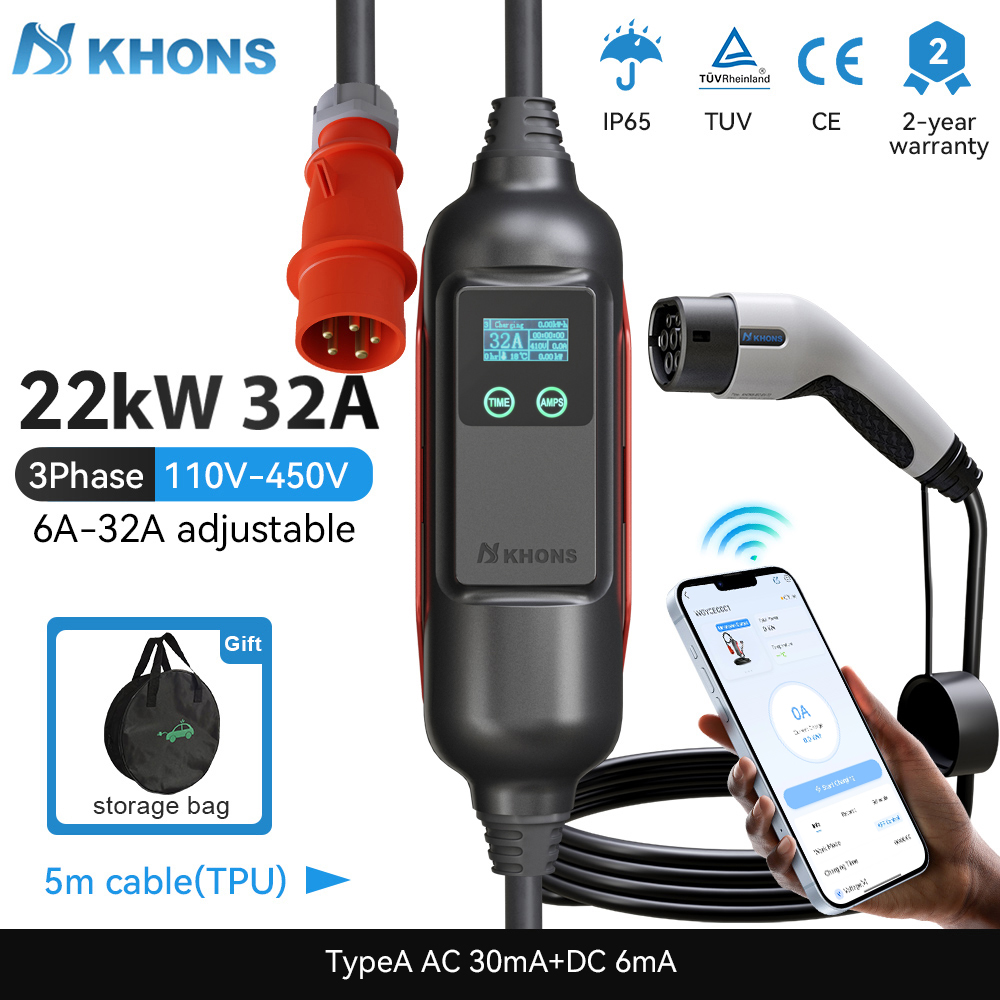 Smart Home For Pc - Khons Taşınabilir elektrikli araç şarjı Type2