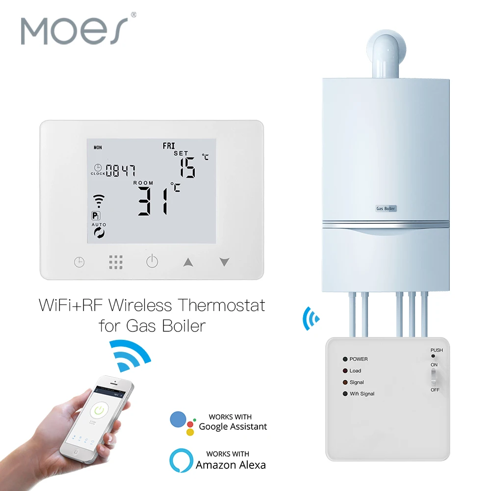 Smart Home Networking - WiFi akıllı termostat duvar-hung gaz kazan