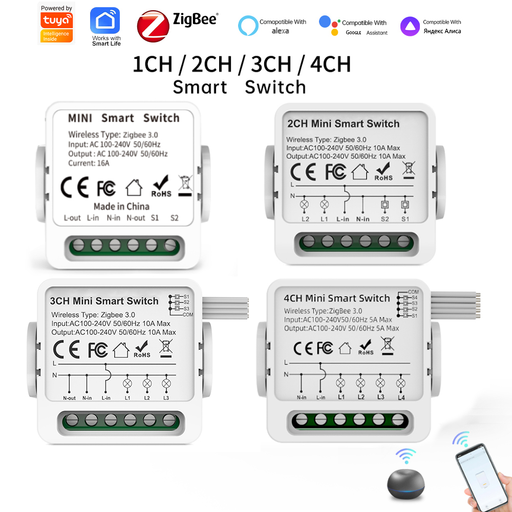 Smart Home Button - Tuya Zigbee 3.0 Akıllı Anahtar 1/2/3/4
