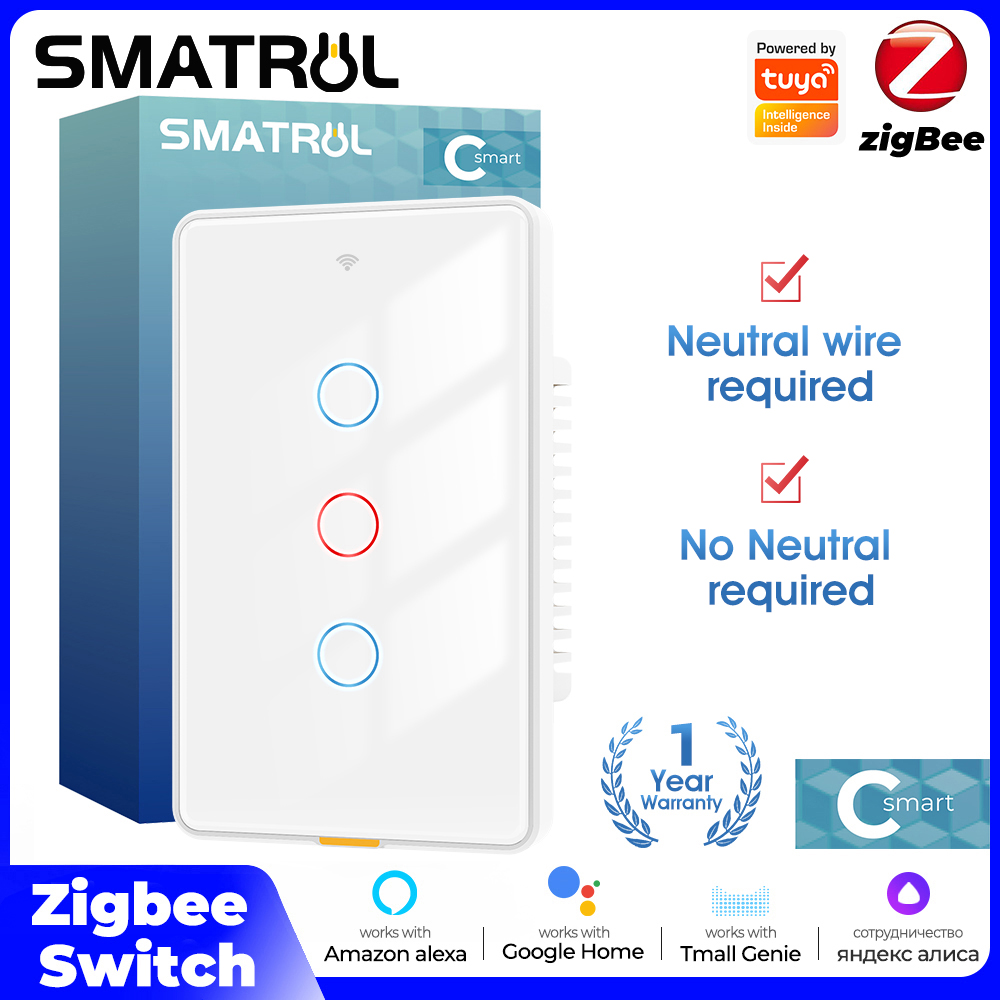 Tuya Smart Switch - Tuya Zigbee Akıllı Işık Dokunmatik Anahtarı