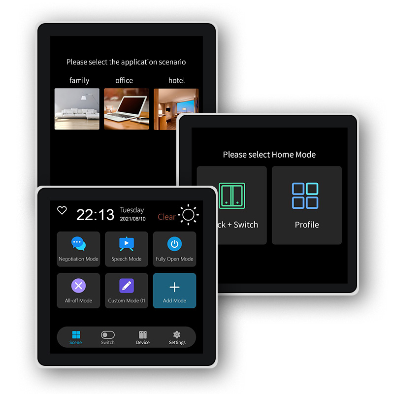 Smart Home Button - FUERS 4 Inç Dokunmatik Ekran Çok