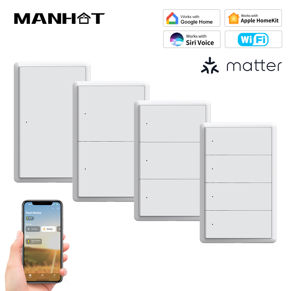 Tuya Smart Switch - MANHOT Homekit WiFi Akıllı Anahtar Nötr