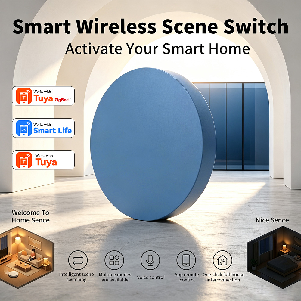 Smart Home Button - Zigbee Akıllı Sahne Düğmesi Tuya Smart