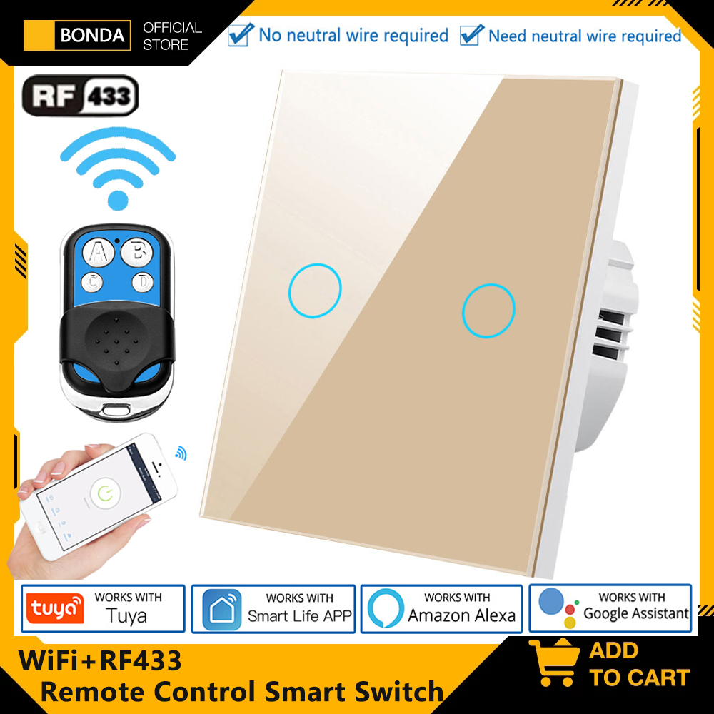 Smart Home Button - Tuya AB WiFi+RF433 Akıllı Uzaktan kumanda