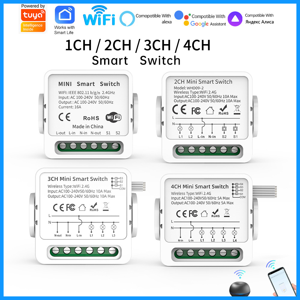 Tuya WiFi Akıllı Anahtar 1/2/3 - Tuya Smart Switch incelemesi ve fiyatı