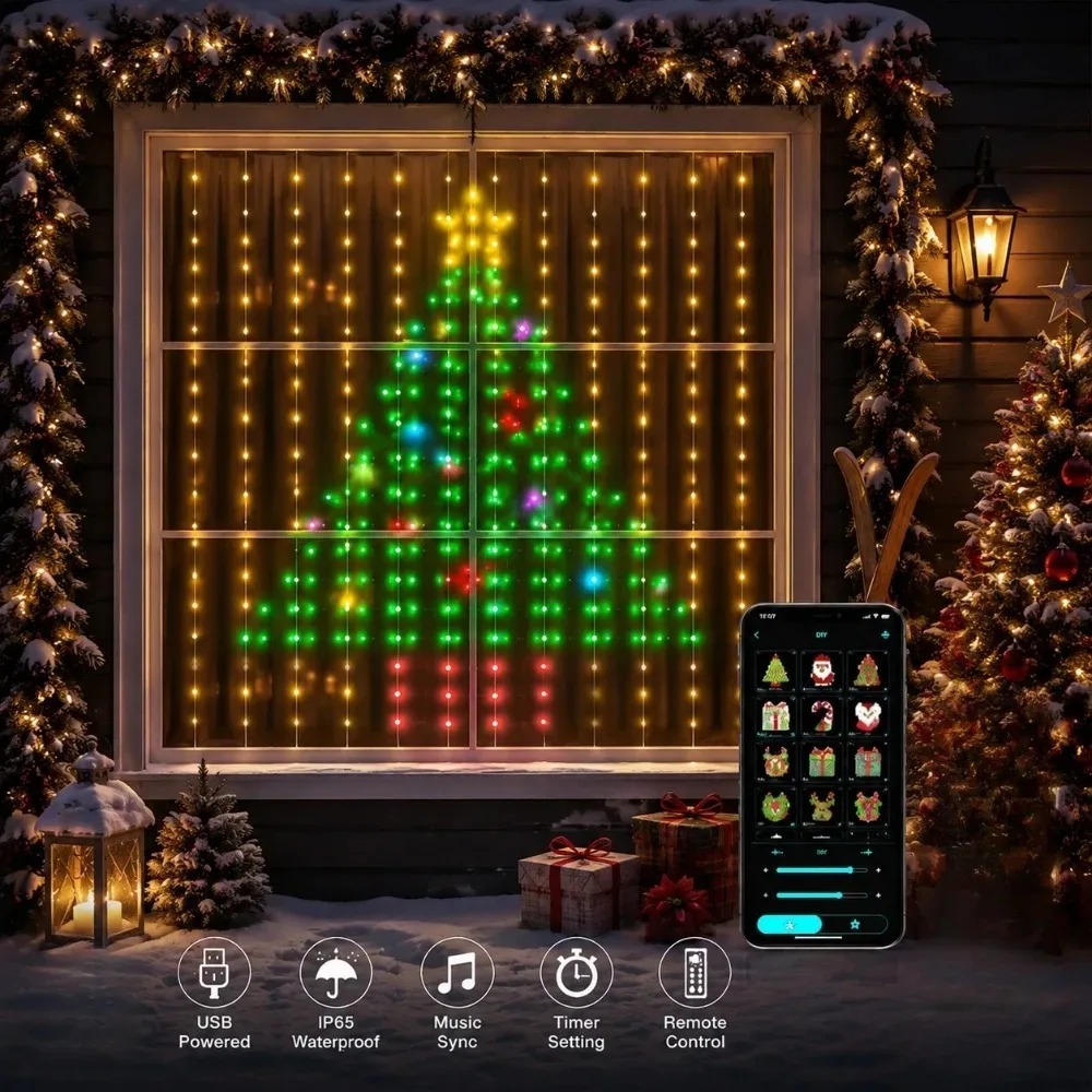 Noel Işık Zinciri LED Perde Iş - Smart Home Decor incelemesi ve fiyatı