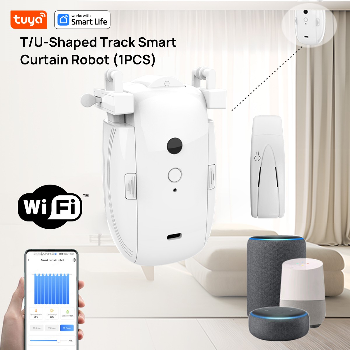 Tuya Akıllı WiFi Perde Robotu  - Smart Home Hub incelemesi ve fiyatı