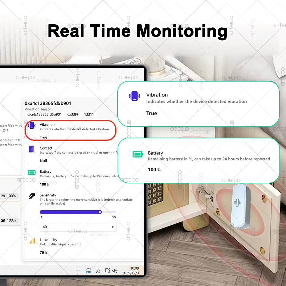 Akıllı ZigBee 3.0 Titreşim Sen - Smart Home Project incelemesi ve fiyatı