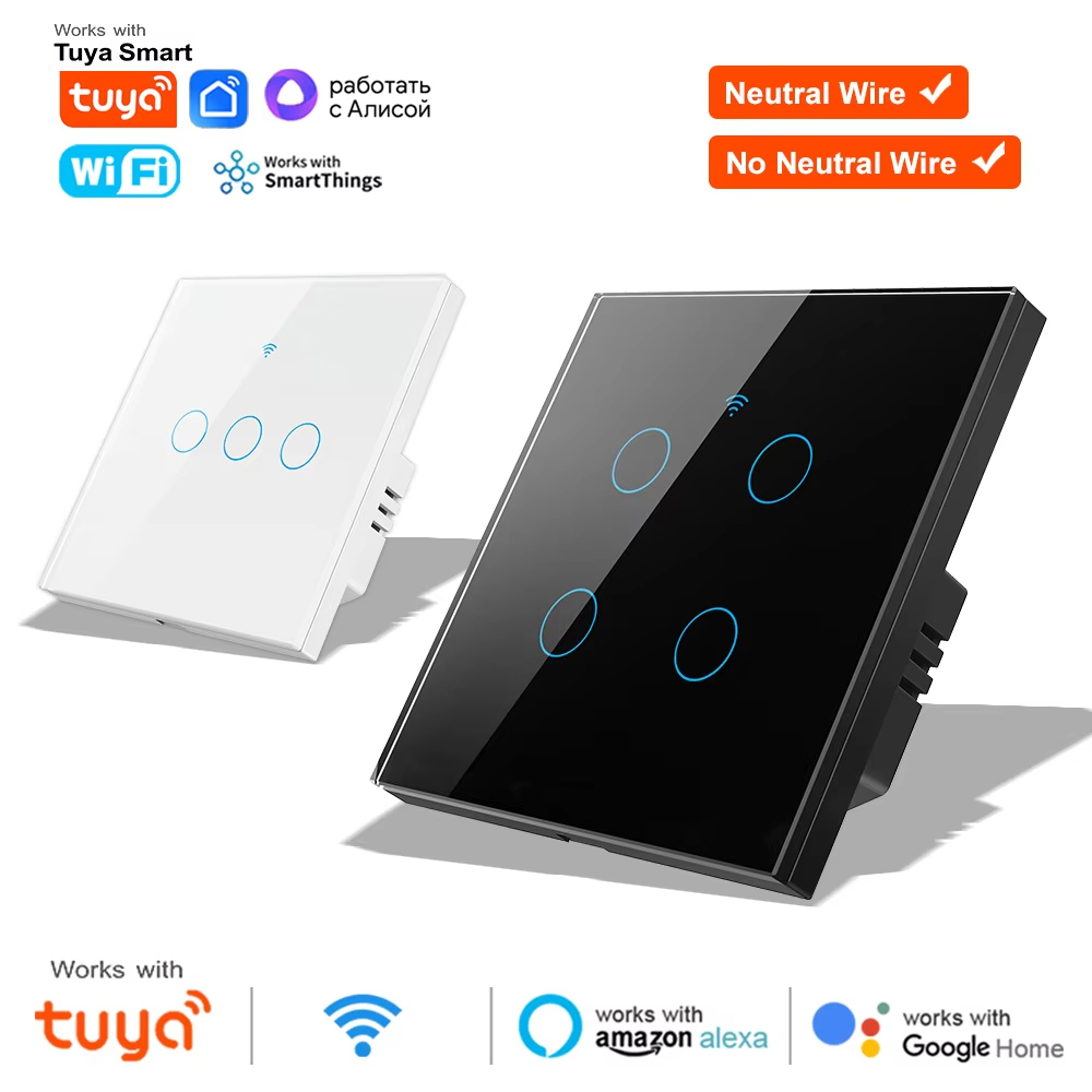 WiFi RF 433mhz Dokunmatik Duva - Tuya Smart Switch incelemesi ve fiyatı