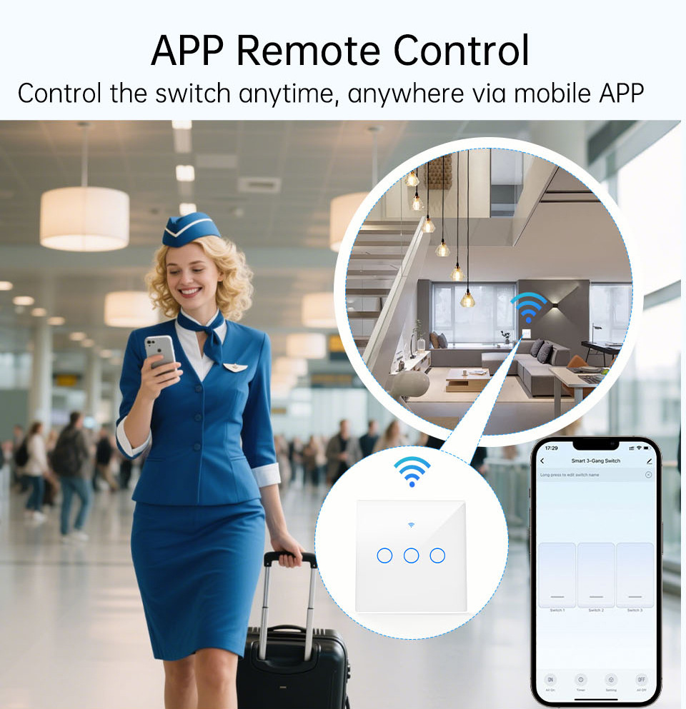 WiFi RF 433mhz Dokunmatik Duva - Tuya Smart Switch incelemesi ve fiyatı