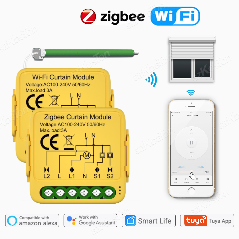Tuya ZigBee WiFi akıllı perde  - Smart Home Networking incelemesi ve fiyatı