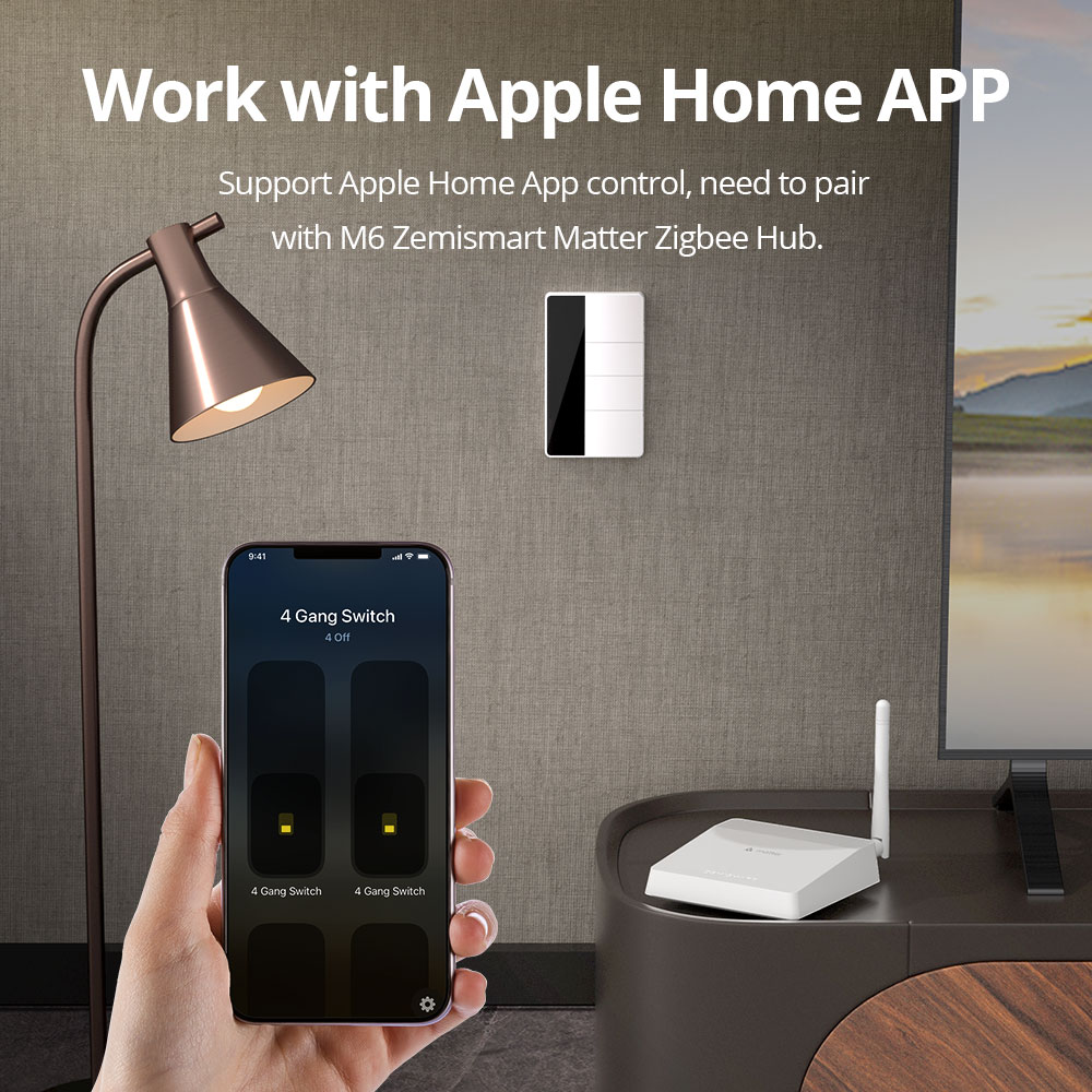 1234 Gang US Tipi Zigbee Basma - Smart Home Hub incelemesi ve fiyatı