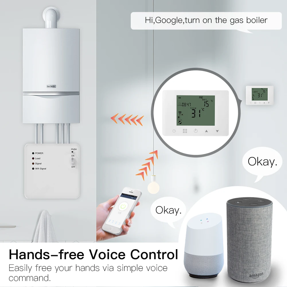 WiFi akıllı termostat duvar-hu - Smart Home Networking incelemesi ve fiyatı