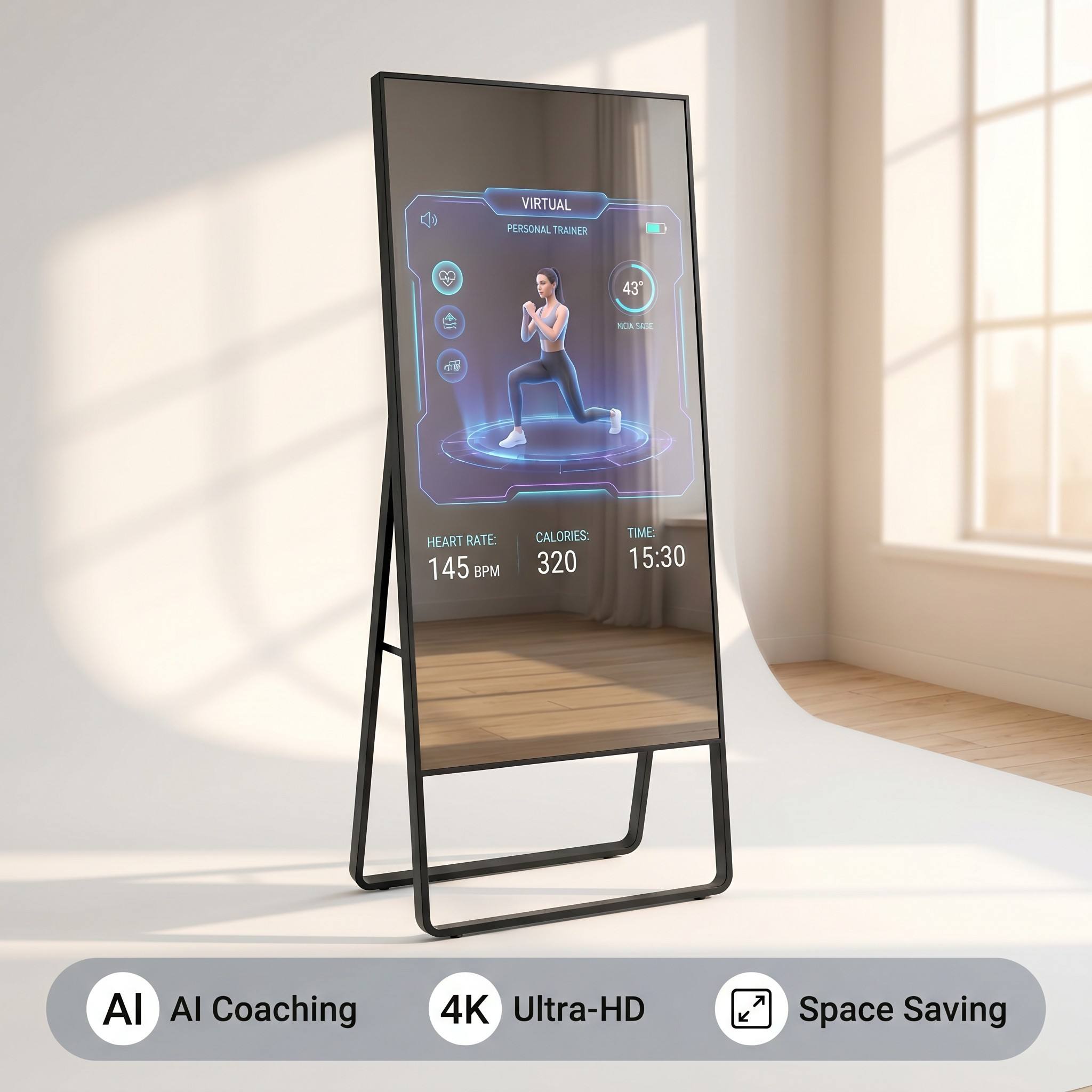 43 inç Akıllı Fitness Aynası,  - Smart Home Gym Mirror incelemesi ve fiyatı