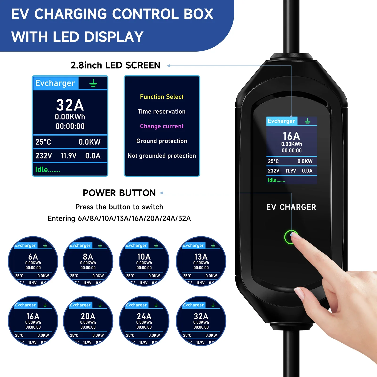 Puppyfc 7.2KW Tip1 EV Şarj Cih - Wifi Smart Plug incelemesi ve fiyatı