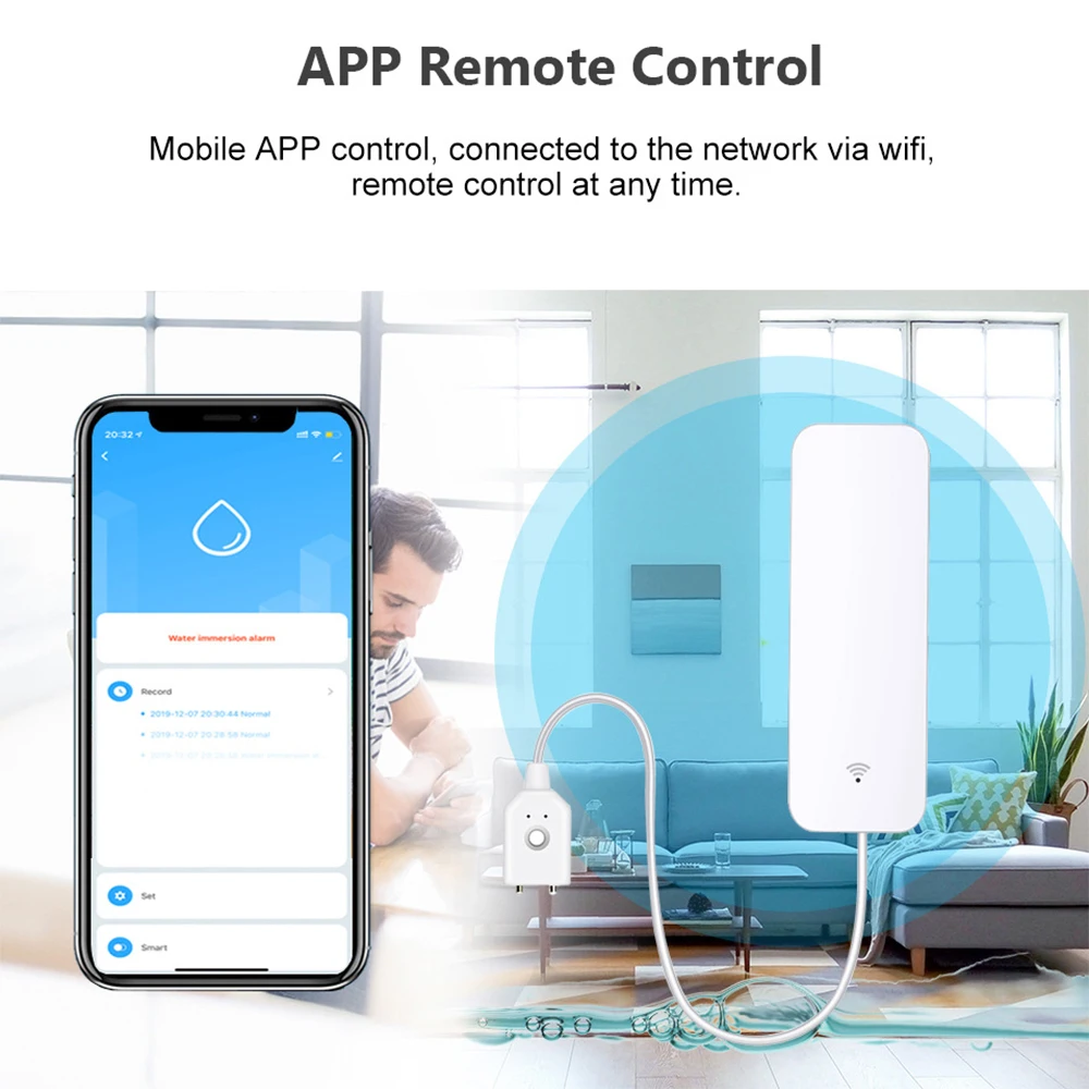 Tuya WiFi Zigbee Su Sensörü Ak - Smart Home Proxmox incelemesi ve fiyatı