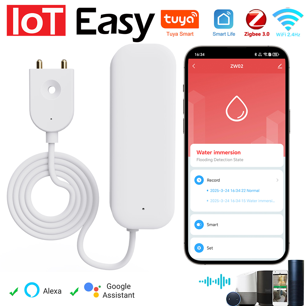 Tuya WiFi ZigBee Su Sensörü Ka - Smart Home Proxmox incelemesi ve fiyatı